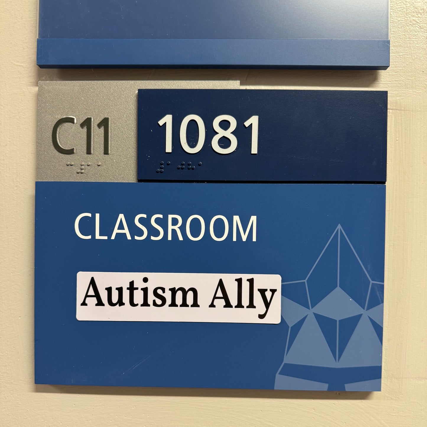 Black & White Autism Ally Statement Sticker